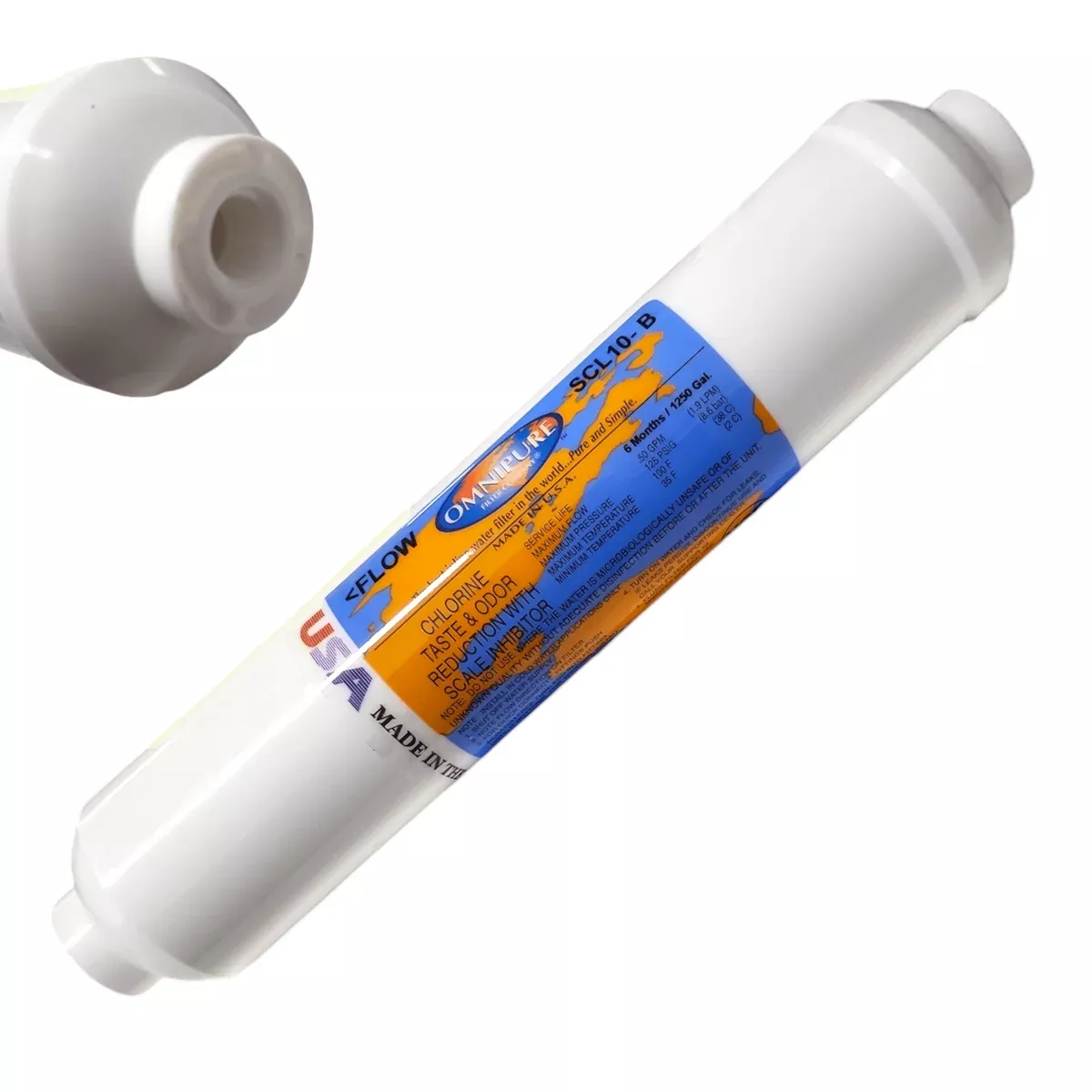 Omnipure SCL10-B Inline Filter With Scale Inhibitor 1/4 FPT