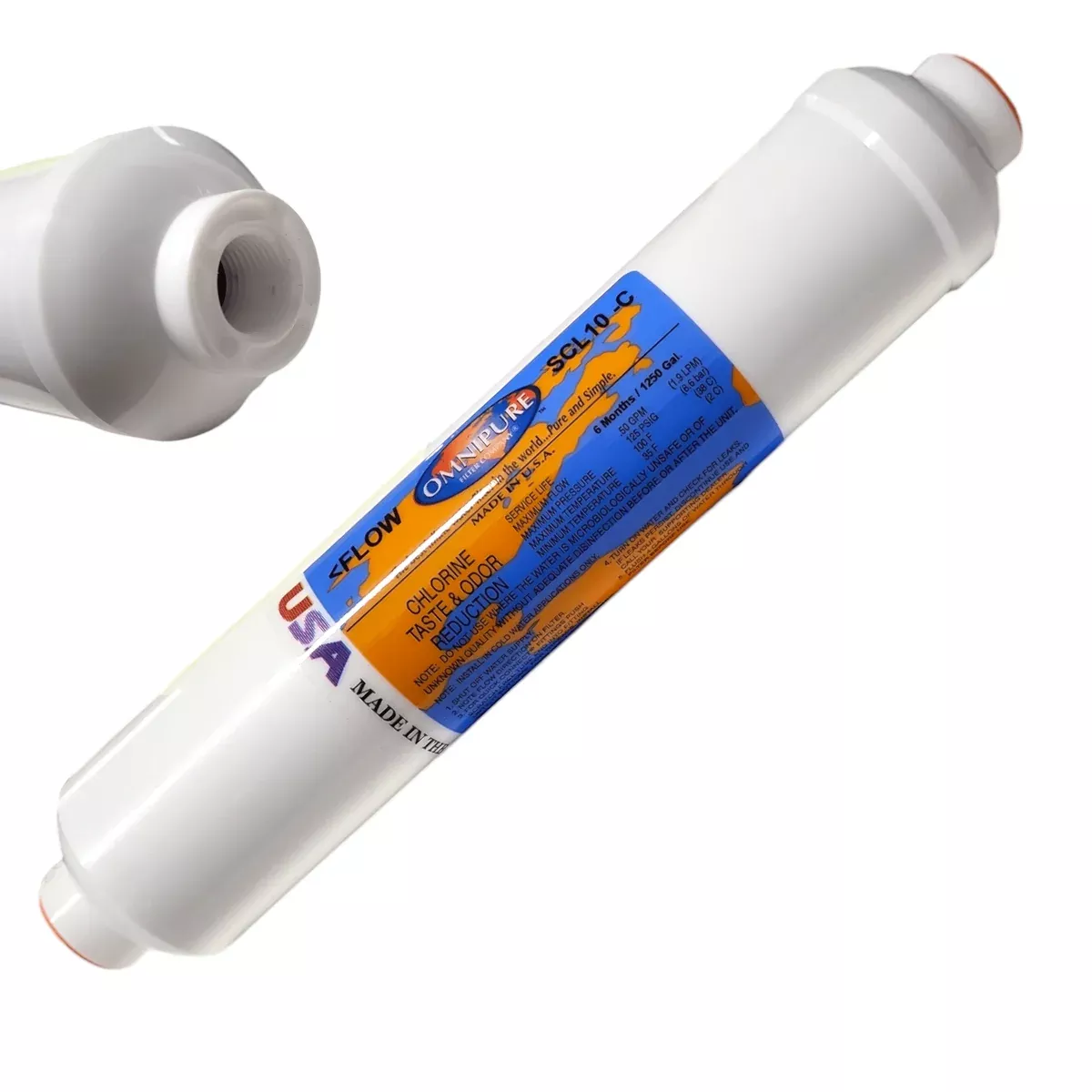 Omnipure SCL10-C Inline Filter With Scale Inhibitor 3/8 FPT