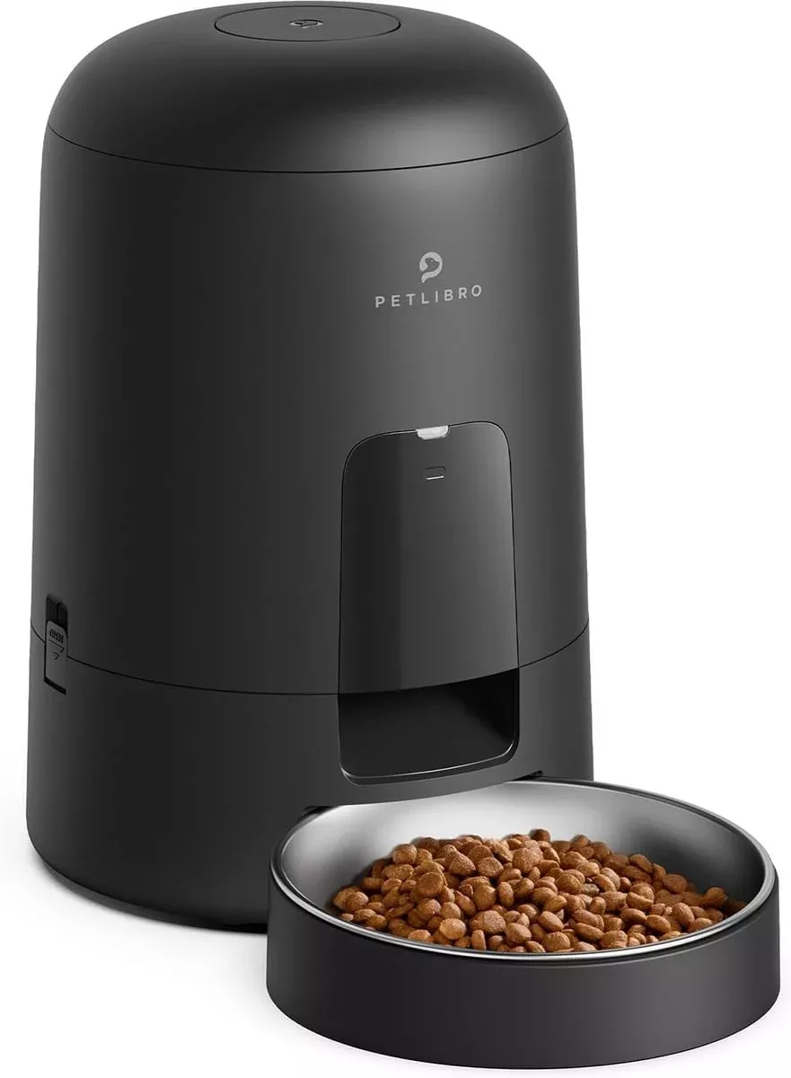 Petlibro Air Automatic Pet Feeder with Battery Powered, Black - Certified Refurbished