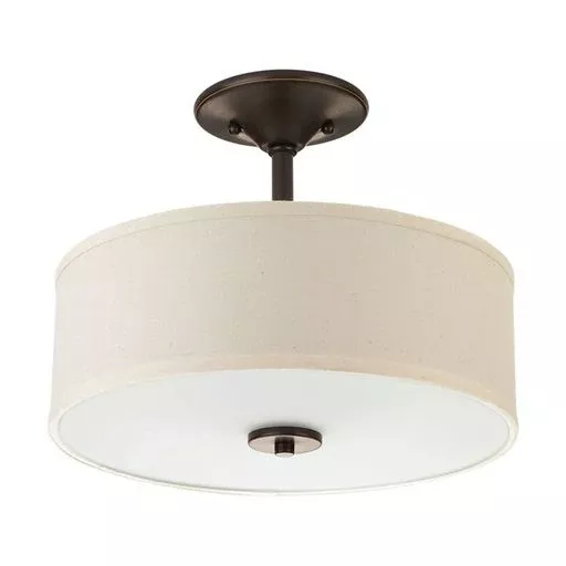 Progress Lighting P371220 Semi-Flush Ceiling Light, Antique Bronze