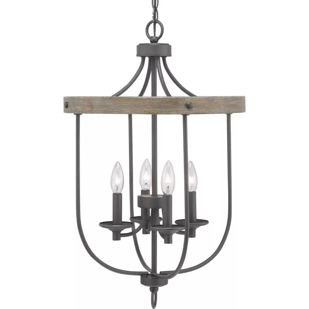 Progress Lighting P500157-143 Foyer Light, Graphite