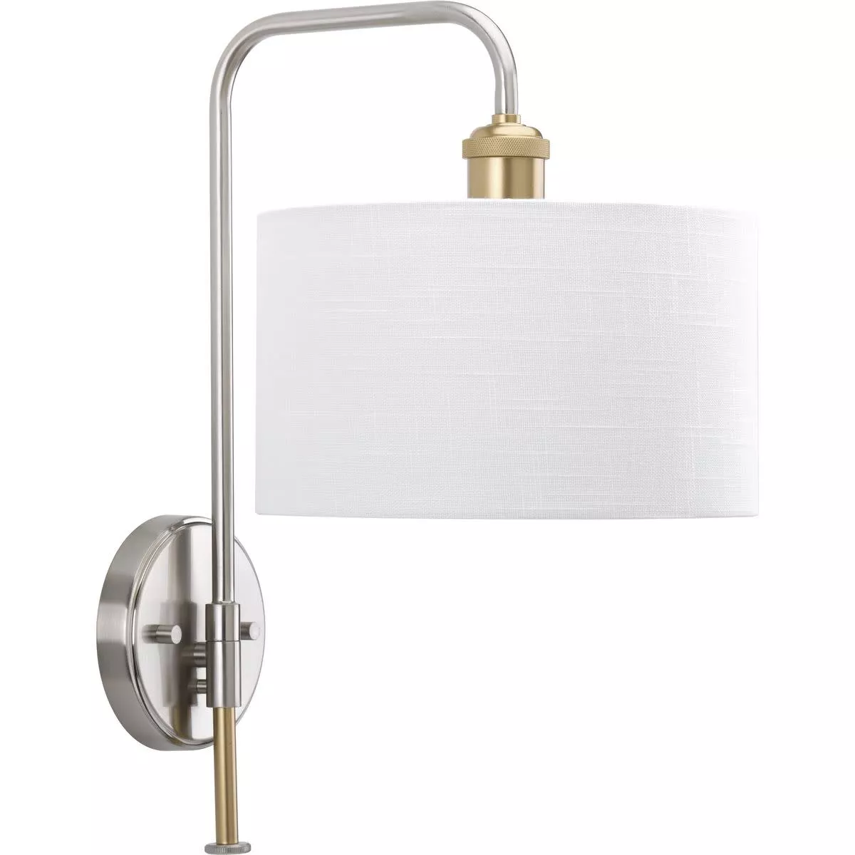 Progress Lighting p710034-009 Wall Sconce, Brushed Nickel