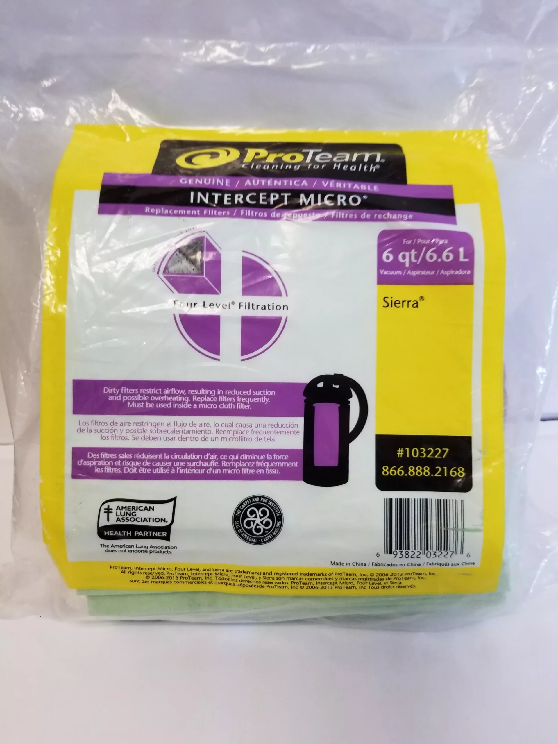 ProTeam Intercept Micro Replacement Filters