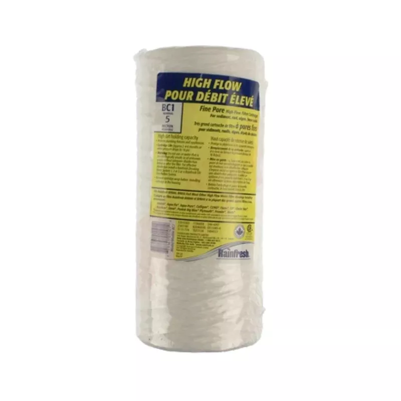 Rainfresh High-Flow Sediment Filter Cartridge, 5 Micron