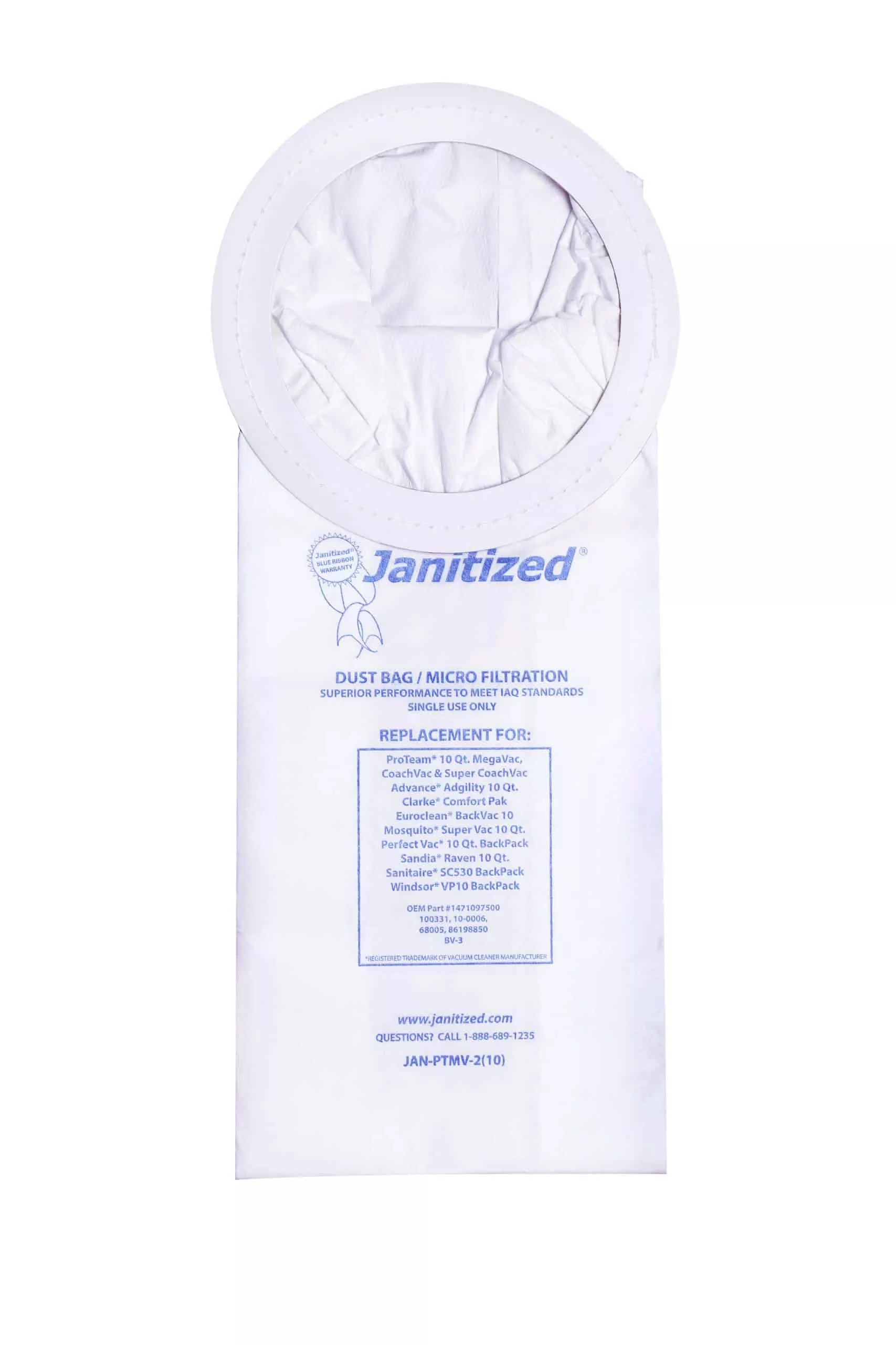 SANITAIRE BV-3 Backpack Vacuum Bags