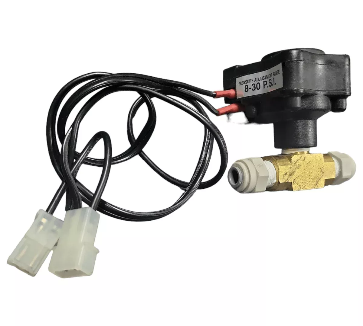 SHURflo Low Pressure Shut Off Switch 1/4" Push Fitting & Wiring 94-080-01