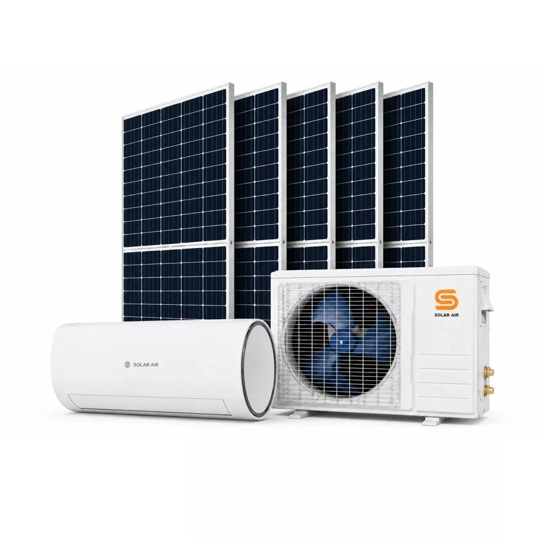 Solar Cooling 18K Hybrid Solar Mini Split Solar Panel Kit (1775W)