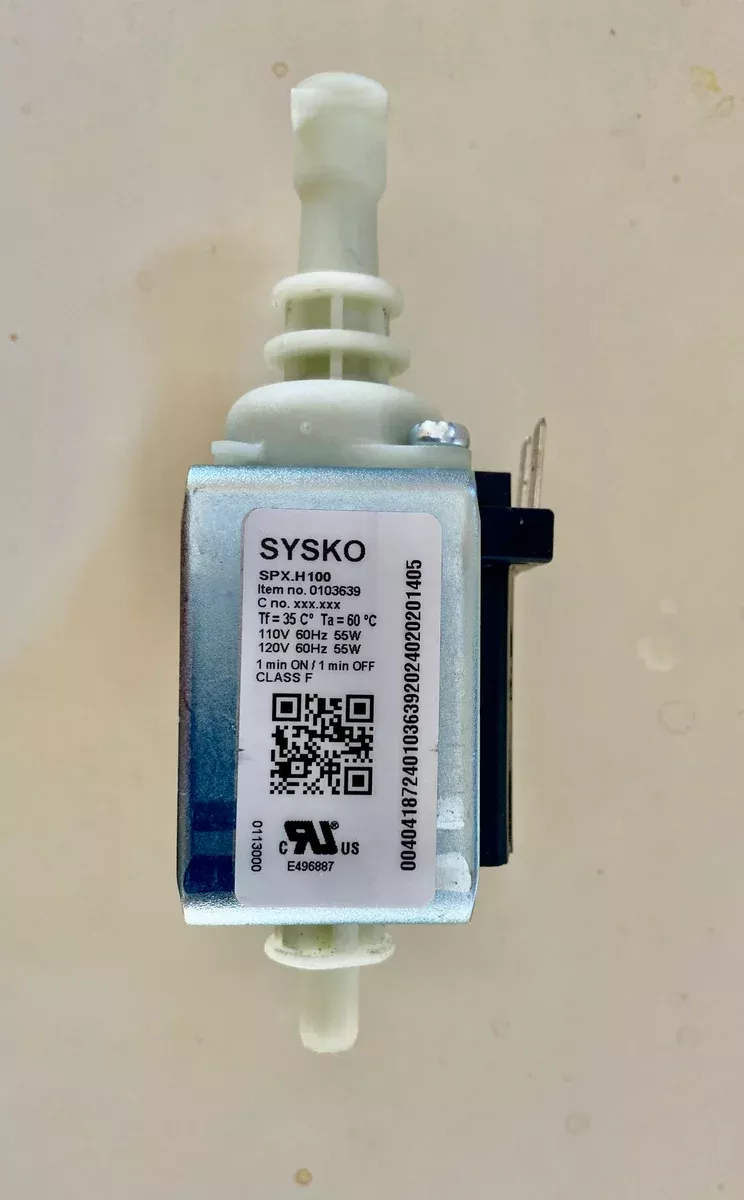SYSKO SPX. H 100 Pump 120V, JURA ENA 8, E4, E6, E8