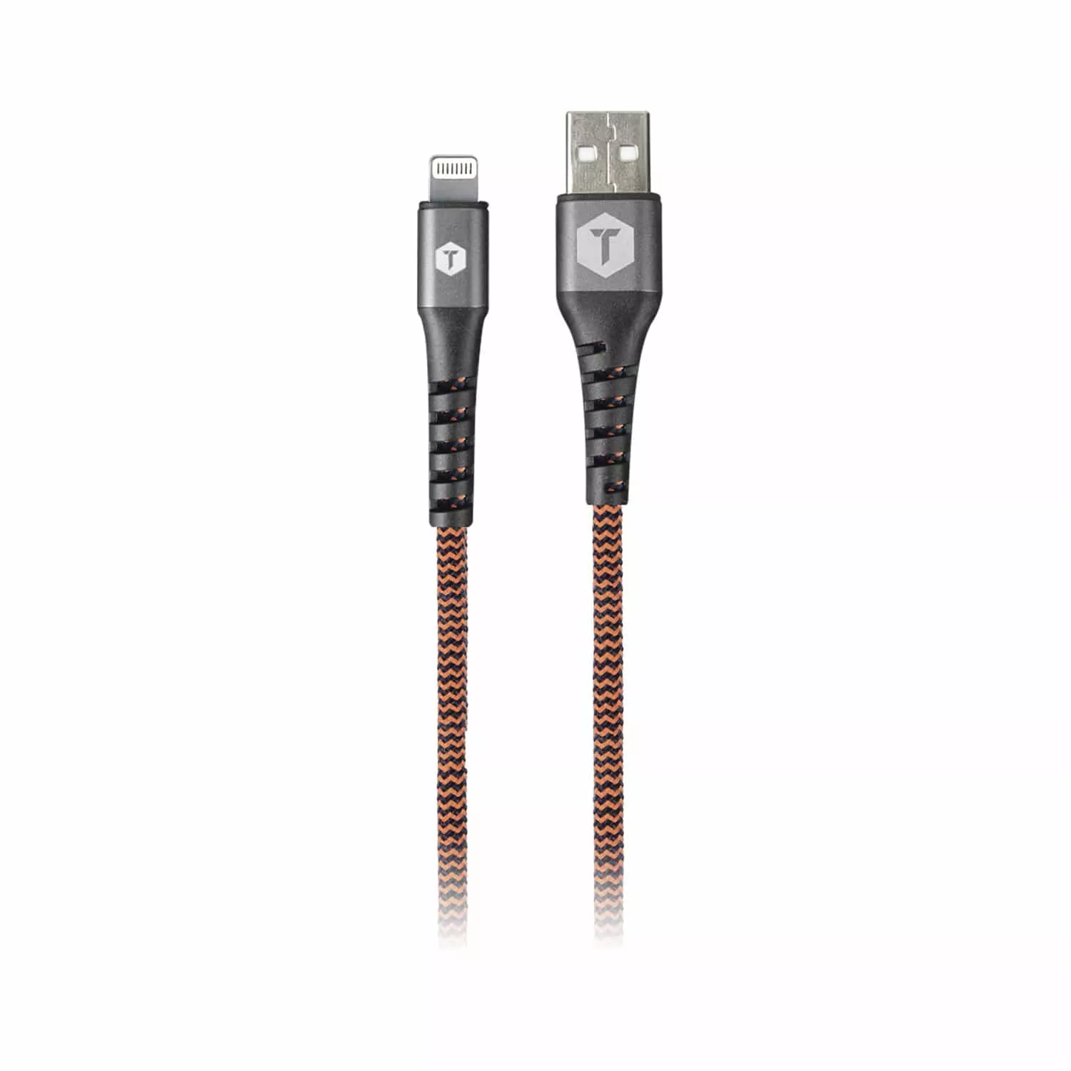 ToughTested Charge and Sync Braided USB Type-A to Lightning Cable, 6 Ft.