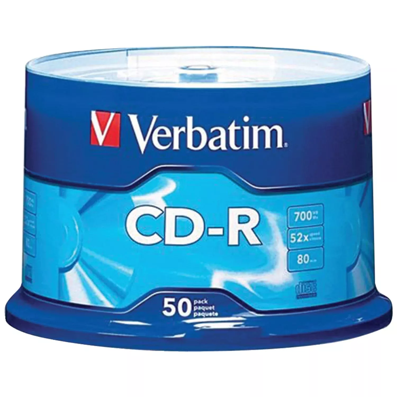 Verbatim 700 MB 80-Minute 52x CD-Rs, 50 Pack
