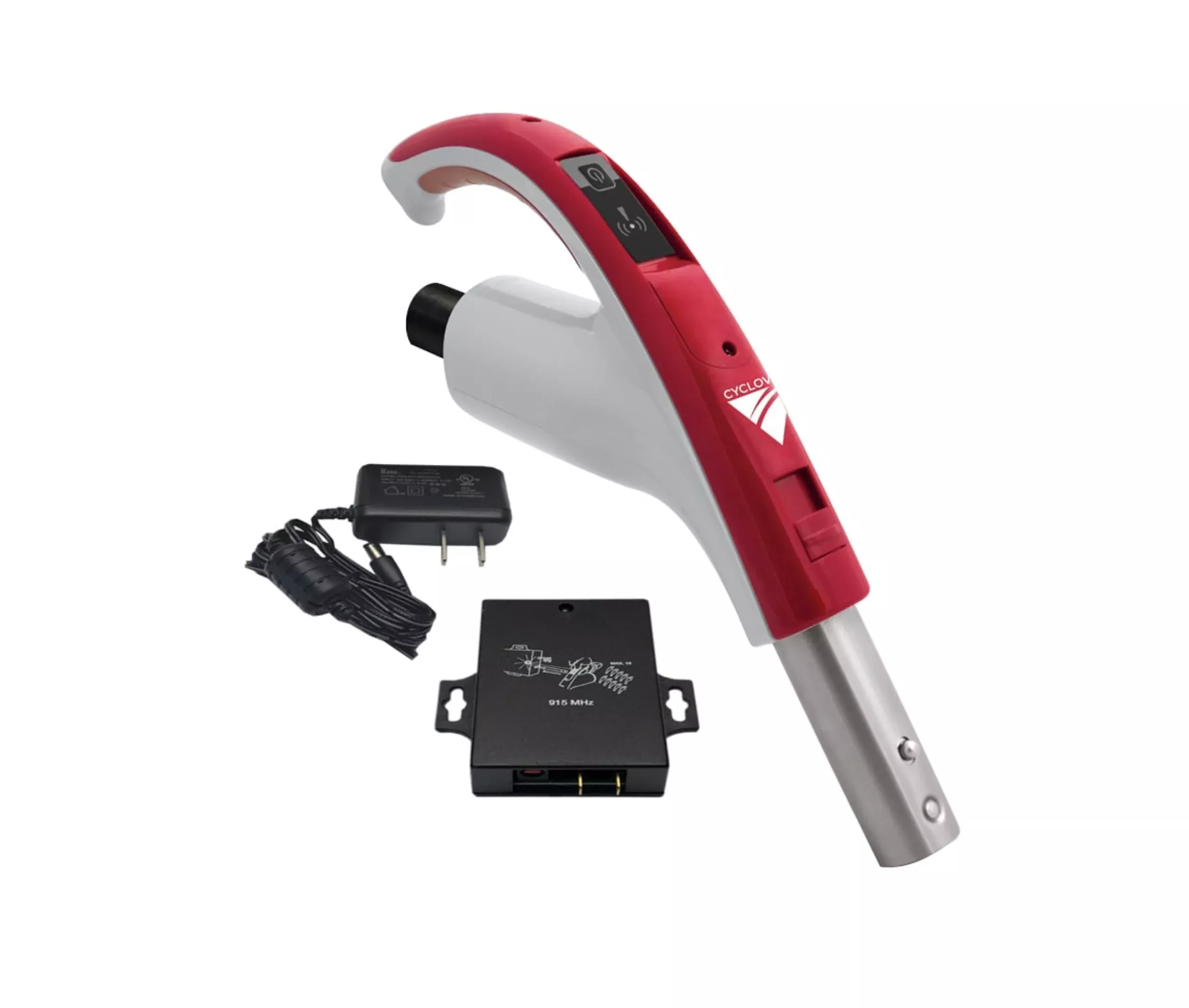 Wireless remote control handle for retractable hose with receiver - 2nd generation
